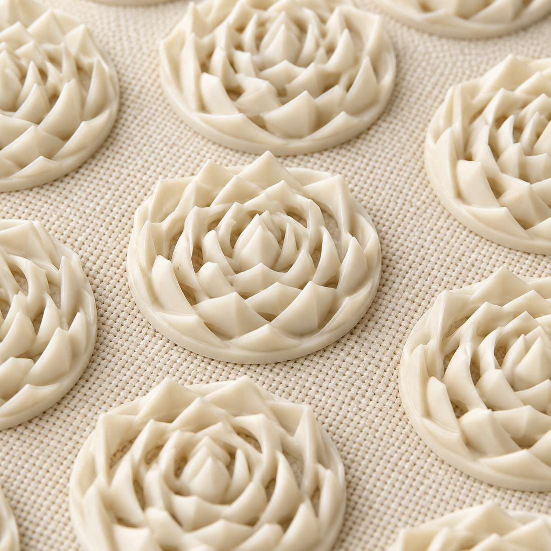 The lotus, expressed in the details.