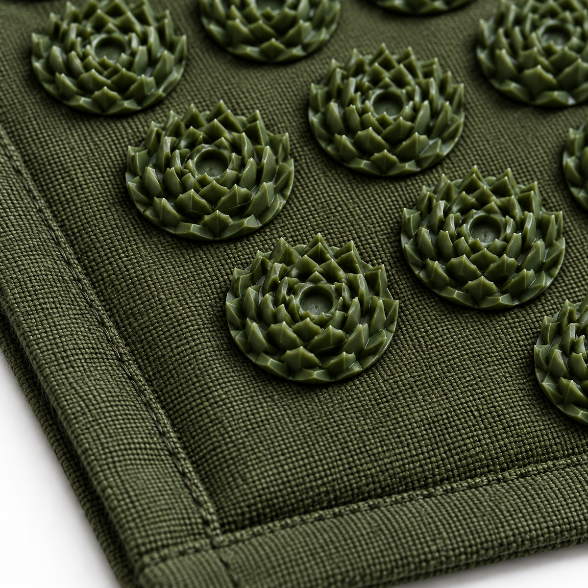 Army Green lotus pressure point detail