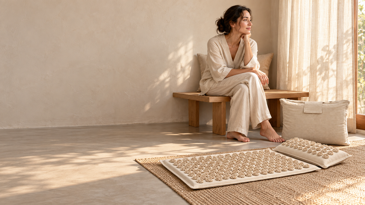 Beige Lotus Set in a quiet home setting; room accessories are not included